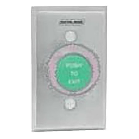 SCHLAGE ELECTRONICS 1-1/4-in Button, Single Gang, Green, -inPUSH TO EXIT-in 621GR EX